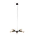 Globe Electric Globe Electric 248045 50.2 x 24.8 in. 60W Beaugard Collection 5 Light Matte Black Chandelier 248045